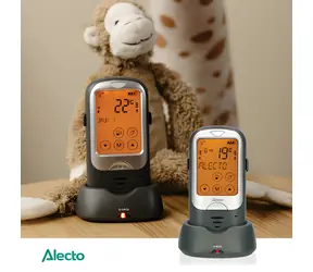 Jednostka niani Alecto do monitora dziecięcego DBX68GS, szara / Jednostka niani / od -15 do 50 °C / akumulator