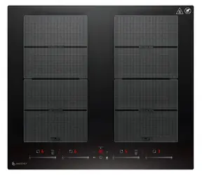 AMZCHEF CE-FS-I74S-FFDD10 czarny / Płyta indukcyjna / 4 płyty grzewcze / 7400 W / FlexZone / sterowanie dotykowe