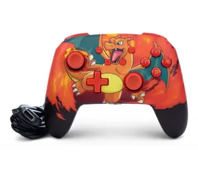 PowerA Enhanced Wired Controller - Pokémon Charizard Vortex / Kontroler do gier / przewodowy / USB / do Nintendo Switch