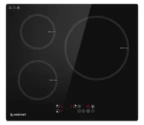 AMZCHEF CE-T-74IB3xyzf-CS / Płyta indukcyjna / 60 cm / 3 strefy / 7400 W / sterowanie dotykowe