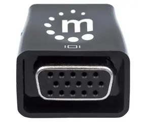 Mikrokonwerter Manhattan HDMI - VGA z zasilaniem USB czarny / Redukcja / Full HD 1920×1080 / audio 3,5 mm