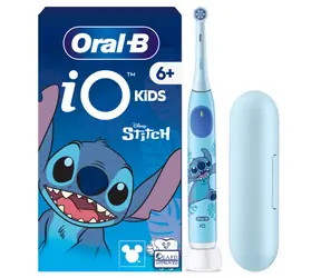 Oral-B iO 2 Kids Stitch niebieski / Szczoteczka elektryczna / dla dzieci od 6 lat / 3 tryby / etui podróżne / timer
