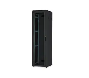 Digitus Unique 26U czarny / Szafa rack / 600x600 mm / drzwi szklane / nośność 800 kg / IP20