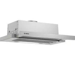 BOSCH DFT63AC50 srebrny / Okap kuchenny / wyciągany / 598 mm / 360 m3/h / LED