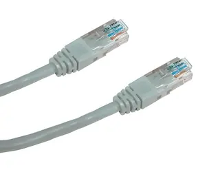 Kabel krosowy DATACOM UTP CAT6 1m szary / Kabel sieciowy / okrągły / RJ45