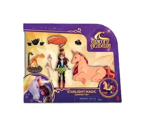 Spin Master Unicorn Academy Zestaw do zabawy przy ognisku Cinder / Lalka Valentina i jednorożec Cinder / od 4 lat