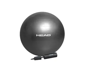 Piłka gimnastyczna HEAD 65 cm szara / Piłka gimnastyczna / PVC / pompka w zestawie