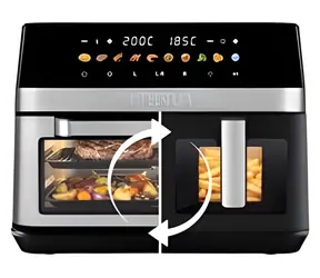 TESLA AirCook DualZone Q787 XXL Deluxe / Frytkownica na gorące powietrze 2 w 1