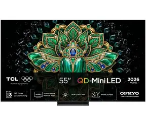 55" TCL 55MQLED75L czarny / Telewizor / 4K UHD / QD-Mini LED / 144 Hz / 4X HDMI 2.1 / Google TV / 40W Onkyo