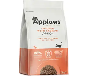 Karma dla kotów APPLAWS Kurczak i Łosoś / Bez Zbóż / Hipoalergiczna / Super Premium / 7,5 kg