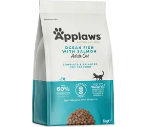 Applaws Ocean Fish & Salmon 6 kg / Granulat dla kotów / bez zbóż / dla dorosłych kotów z wrażliwym układem trawiennym