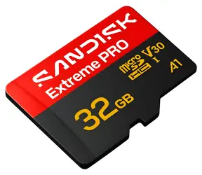 SanDisk Extreme PRO microSDHC 32 GB / Karta pamięci / UHS-I U3 / odczyt/zapis 100/90 MB/s / adapter SD