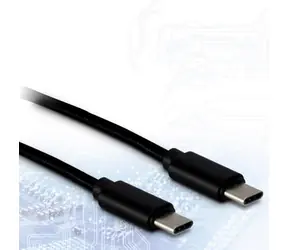 Kabel Inter-tech USB-C 1 m czarny / Kabel / USB-C (M) - USB-C (M) / USB 2.0