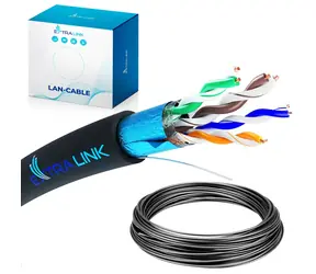 Extralink CAT5E / Kabel sieciowy / FTP / zewnętrzny / 50 m / PoE