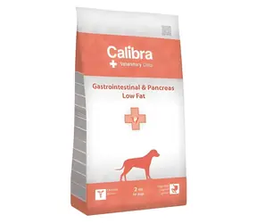 Calibra VD Dog Gastrointestinal & Pancreas Low Fat 2 kg / Granulat dla psów / Dieta weterynaryjna / Łosoś / Niska zawartość tłuszczu