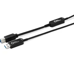 Kabel MicroConnect USB-A - USB-B 15 m czarny / Kabel / 10 Gbit/s