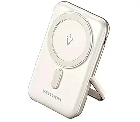 Vention FHNW0 biały / Power bank / 10000 mAh / MagSafe / Ładowanie bezprzewodowe 20 W / USB-C PD