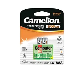 Camelion AAA (HR03) 1100 mAh / Akumulator / Ni-MH / 1,2 V / 2 szt.