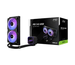 ASRock AIOCOOL Pro 240 ARGB / Chłodzenie wodne procesora / AIO / 240 mm / ARGB