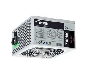 Akyga AK-B1-700 Basic grey / Zasilacz / ATX 2.31 / 700 W / 80 PLUS / wentylator 120 mm