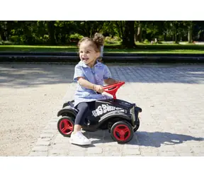 Big rowerek biegowy Bobby Car Classic Little Rocker czarny, czerwony / Rowerek biegowy / ładowność 50 kg / od 1 roku