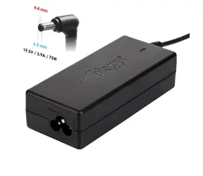 Ładowarka Akyga do laptopa 19,5V/3,9A do Sony / Ładowarka / 75 W / złącze 6,5x4,4 mm + pin / czarna