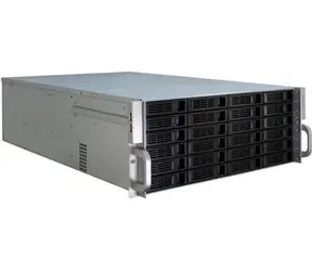 Inter-tech 4U-4424 czarno-srebrny / Obudowa serwerowa / 19" / 4U / 24x 2,5"/3,5" hot-swap / E-ATX