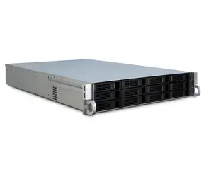 Inter-tech 2U 2412 czarny / Szafa rack / 2U / Hot-swap 12x 2,5"/3,5" / E-ATX / USB 3.2