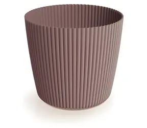 Prosperplast Doniczka MILLY ROUND marsala / Średnica 23,6 cm / Wysokość 20,8 cm / Pojemność 7 l / Plastik