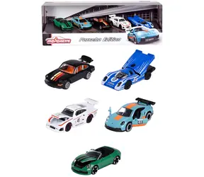 MAJORETTE 2053172 Zestaw prezentowy Porsche / Metalowe samochody / Jazda na luzie / Długość 7,5 cm