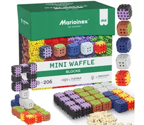Zestaw do budowania Mini Waffle MARIOINEX / 206 elementów / od 3 lat
