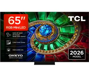 65" TCL 65RM7L czarny / Telewizor / 4K UHD / RGB-Mini LED / 144 Hz / Google TV / DVB-T2/C/S2 / Głośniki 40 W