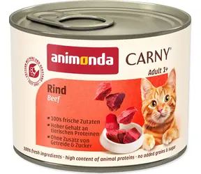 Animonda Carny Adult wołowina 200 g / Karma w puszce dla kotów / Bez zbóż i soi