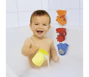 Simba Zestaw zabawek do kąpieli z kubkiem / Zabawki do kąpieli / 4 szt. / z przyssawką
