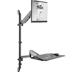 Digitus DA-90372 / Uchwyt do monitora biurkowego / VESA 75x75-100x100 / 17"-32" / nośność 8 kg / regulowana wysokość