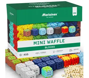 MARIOINEX Mini Waffle Blocks Zestaw do budowania / 406 elementów / od 3 lat