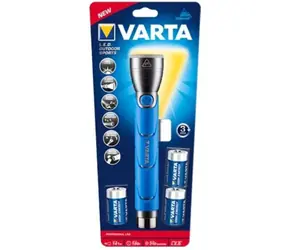 Varta Outdoor Sports 3C czarno-niebieska / Latarka / LED / 350 lm / IPX4 / zasięg 145 m
