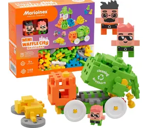 MARIOINEX Zestaw do budowy śmieciarki Mini Waffle / 148 elementów / od 6 lat