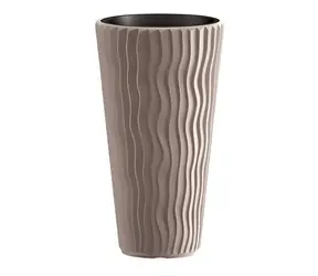 Prosperplast SANDY SLIM mocca 29,7 cm / Doniczka / Pojemność 22 l / Wysokość 53,1 cm