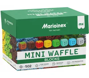 MARIOINEX Zestaw klocków Waffle Mini / 502 elementy / od 3 lat