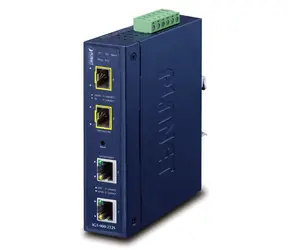 Planet IGT-900-2T2S / Przemysłowy konwerter mediów / RJ45 / 2x SFP / Szyna DIN / IP30