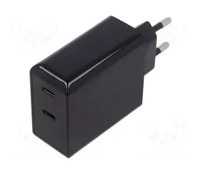 Ładowarka Goobay Dual USB-C 36 W czarna / Ładowarka / Power Delivery / 2x USB-C