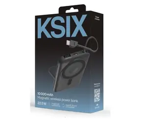 KSIX Power Pulse szary / Power Bank / 10000mAh