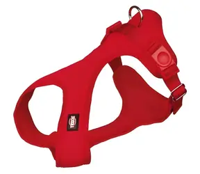 TRIXIE Szelki miękkie czerwone XXS-XS / Szelki dla psa / Nylon i siatka / Obwód klatki piersiowej 25-35 cm