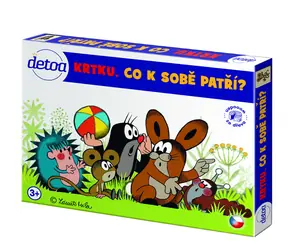 Gra dydaktyczna Detoa Krecik Co do siebie pasuje / od 3 lat / drewno / 24 elementy