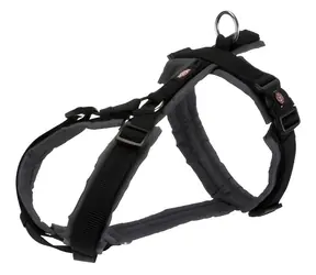 Szelki trekkingowe TRIXIE Premium , czarne/grafitowe, XS-S, nylonowe, obwód klatki piersiowej 32-38 cm, 13 mm