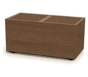 Prosperplast MADERA CASE ECO WOOD 77 cm naturo / Doniczka / 63 l / Plastik