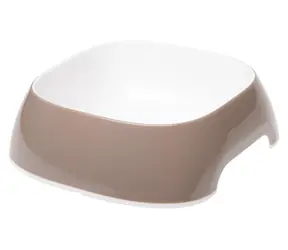 Ferplast GLAM średni jasnoszary / Miska dla psa / 0,75 l / 17 x 17 x 6 cm