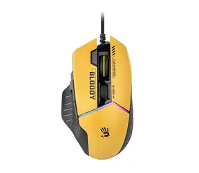 A4Tech Bloody W95Max żółta / Mysz gamingowa / 12000 DPI / RGB / USB