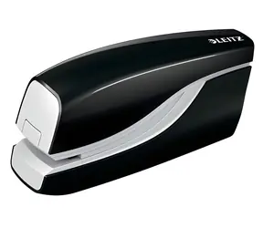 Leitz NeXXt Wow 5566 czarny / Zszywacz elektryczny / 1 mm / 10 kartek / zszywki E1